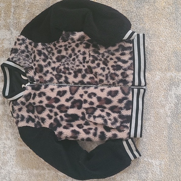 Reversible! Girls Flight Jacket with Faux Fur Size 10 - Picture 3 of 10